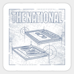 The National - Technical Drawing Sticker